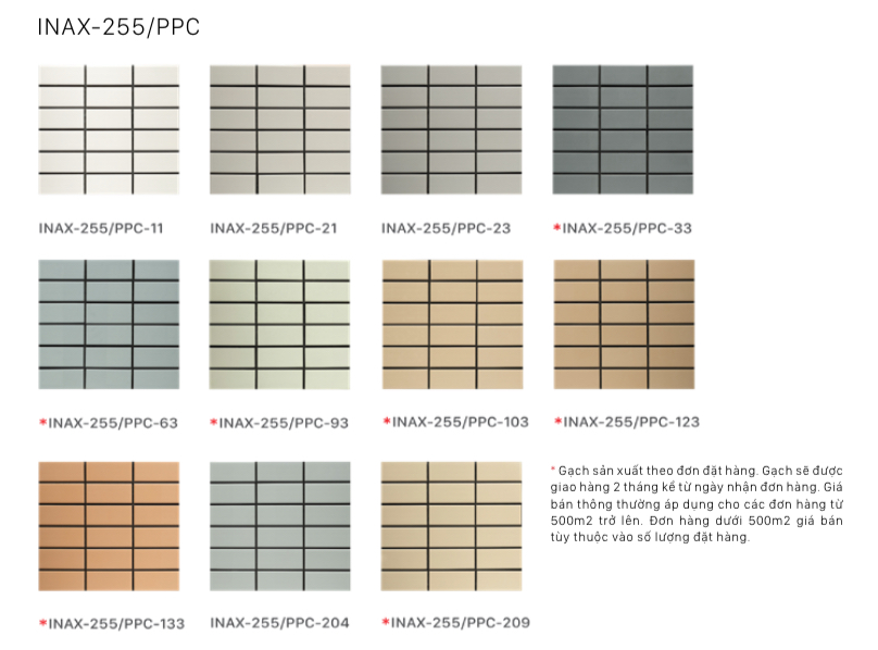 INAX-255/PPC PASTEL PLAIN COLOR