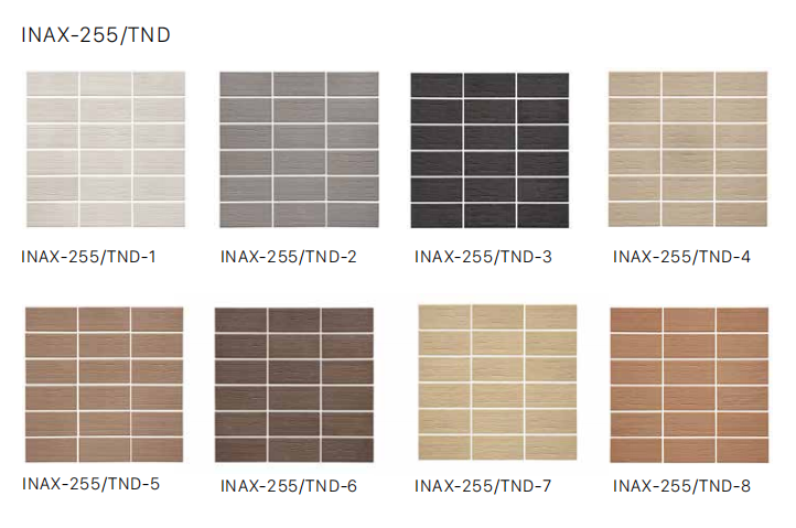 Bảng màu gạch INAX-255/TND