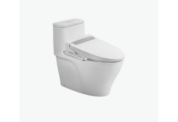 Bồn Cầu 1 Khối Kết Hợp Nắp Rửa Điện Tử AC-989+CW-H20VN